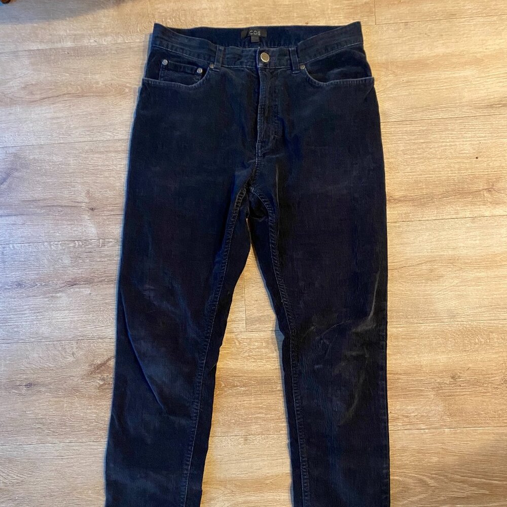 COS Blue Corduroy Pant